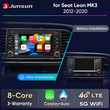 Junsun Wireless CarPlay Car Radio For Seat Leon MK3 5F 2012-2020 Android Multimedia