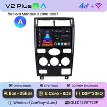 Cargar imagen en el visor de la galería, Radio Junsun con Android y voz AI para Ford Mondeo 3 (2000-2007), inalámbrica, Carplay, multimedia, GPS, 2DIN 
