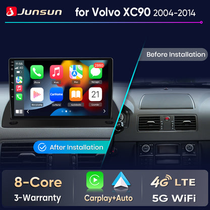 Junsun Wireless CarPlay Car Radio For Volvo XC90 2004-2014 Android Multimedia