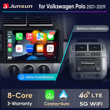 Junsun Wireless CarPlay Car Radio For  Volkswagen Polo Mk4 2001-2011 Android Multimedia
