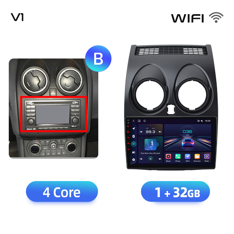 Junsun AI voice 4G LTE wireless CarPlay Android Auto Radio For Nissan Qashqai J10 2006 2007 2008-2013 Car Intelligent Systems Multimedia player Stereo RDS BT 2 din autoradio GPS Navi screen