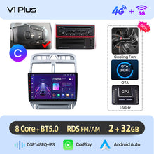 Cargar imagen en el visor de la galería, Junsun AI voice 4G LTE wireless CarPlay Android Auto Radio For Peugeot 307 307CC 307SW 2002 - 2013 Car Intelligent Systems Multimedia player Stereo RDS BT 2 din autoradio GPS Navi screen
