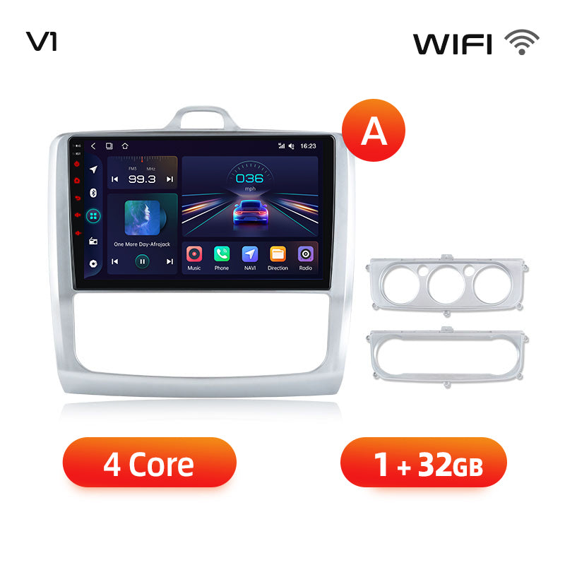 Junsun AI voice 4G LTE wireless CarPlay Android Auto Radio For Ford Focus 2 Mk2 2004 2005 2006-2011 Car Intelligent Systems Multimedia player Stereo RDS BT 2 din autoradio GPS Navi screen