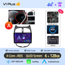 Cargar imagen en el visor de la galería, Junsun AI voice 4G LTE wireless CarPlay Android Auto Radio For Peugeot 206 206CC 206SW 2001-2008 Car Intelligent Systems Multimedia player Stereo RDS BT 2 din autoradio GPS Navi screen
