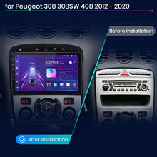 Cargar imagen en el visor de la galería, Junsun AI voice 4G LTE wireless CarPlay Android Auto Radio For Peugeot 308 308SW 408 2012 - 2020 Car Intelligent Systems Multimedia player Stereo RDS BT 2 din autoradio GPS Navi screen
