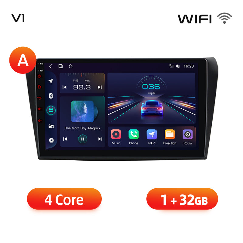 Junsun AI voice 4G LTE wireless CarPlay Android Auto Radio For Mazda 3 bk 2004 2005-2009 Car Intelligent Systems Multimedia player Stereo RDS BT 2 din autoradio GPS Navi screen